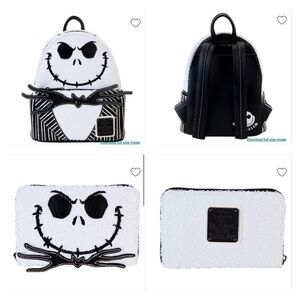 Loungefly The Nightmare Before Christmas Exclusive Jack Skellington Sequin Set